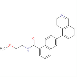 6-(5-異喹啉)-N-(2-甲氧基乙基)- 1-萘羧酰胺結(jié)構(gòu)式_919363-04-5結(jié)構(gòu)式