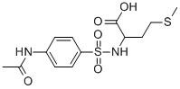 2-({[4-(Acetylamino)phenyl]sulfonyl}amino)-4-(methylthio)butanoic acid Structure,92034-59-8Structure