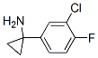 Cyclopropanamine, 1-(3-chloro-4-fluorophenyl)- Structure,920501-73-1Structure