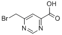 6-(Bromomethyl)-4-pyrimidinecarboxylic acid Structure,920760-21-0Structure