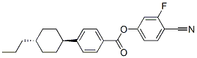 反-4-(4-正丙基環(huán)己基)苯甲酸-3-氟-4-氰基苯酯結構式_92118-82-6結構式