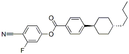 反-4-(4-正丁基環(huán)己基)-苯甲酸-3-氟-4-氰基苯酯結(jié)構(gòu)式_92118-83-7結(jié)構(gòu)式