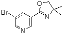 Pyridine, 3-bromo-5-(4,5-dihydro-4,4-dimethyl-2-oxazolyl)- Structure,923276-49-7Structure