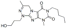 [1,2,4]Triazino[3,4-f]purine-6,8(7h,9h)-dione, 1,4-dihydro-1-(3-hydroxypropyl)-3,9-dimethyl-7-pentyl- Structure,923509-90-4Structure