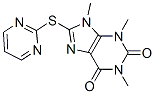 1H-purine-2,6-dione, 3,9-dihydro-1,3,9-trimethyl-8-(2-pyrimidinylthio)- Structure,923557-88-4Structure