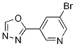 2-(5-Bromopyridin-3-yl)-1,3,4-oxadiazole Structure,924869-13-6Structure