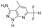 6-(Difluoromethyl)-4-methyl-1H-pyrazolo[3,4-b]-pyridin-3-amine Structure,925146-05-0Structure