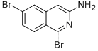 1,6-Dibromo-3-isoquinolinamine Structure,925672-85-1Structure