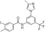 3-Iodo-4-methyl-n-(3-(4-methyl-1h-imidazol-1-yl)-5-(trifluoromethyl)phenyl)benzamide Structure,926922-18-1Structure