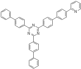 2,4-雙(聯(lián)苯-4-基)-6-[4-(2-吡啶)聯(lián)苯-4-基]-1,3,5-三嗪, 2,4-雙([1,1-聯(lián)苯]-4-基)-6-[4-(2-吡啶)[1,1-聯(lián)苯]-4-基]-1,3,5-三嗪結構式_927898-49-5結構式