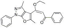 3-(3,5-二甲基-1-苯基-1H-呋喃并[2,3-c]吡唑-4-基)-3-乙氧基-1-苯基-2-丙烯-1-酮結(jié)構(gòu)式_928850-57-1結(jié)構(gòu)式