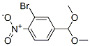 2-Bromo-4-dimethoxymethyl-nitrobenzene Structure,929095-57-8Structure