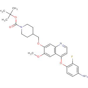 Tert-butyl 4-((4-(4-amino-2-fluorophenoxy)-6-methoxyquinolin-7-yloxy)methyl)piperidine-1-carboxylate Structure,929252-65-3Structure