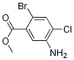 Methyl 5-amino-2-bromo-4-chlorobenzoate Structure,929524-50-5Structure