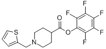 Pentafluorophenyl 1-(thien-2-ylmethyl)piperidine-4-carboxylate Structure,930111-06-1Structure