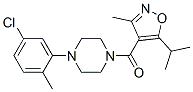 Methanone, [4-(5-chloro-2-methylphenyl)-1-piperazinyl][3-methyl-5-(1-methylethyl)-4-isoxazolyl]- Structure,930751-54-5Structure