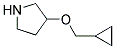 Pyrrolidine, 3-(cyclopropylmethoxy)- Structure,932702-41-5Structure