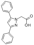 (3,5-Diphenyl-pyrazol-1-yl)-acetic acid Structure,93323-67-2Structure