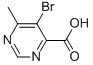 5-Bromo-6-methyl-4-pyrimidinecarboxylic acid Structure,933683-74-0Structure