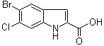 5-Bromo-6-chloro-1h-indole-2-carboxylicacid Structure,934660-16-9Structure