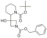 2-[3-Hydroxy-1-[(phenylmethoxy)carbonyl]-3-azetidinyl]-1-piperidinecarboxylic acid 1,1-dimethylethyl ester Structure,934664-27-4Structure