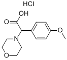 (4-Methoxy-phenyl)-morpholin-4-yl-acetic acid hydrochloride Structure,93475-27-5Structure