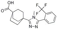 4-(4-Methyl-5-(2-(trifluoromethyl)phenyl)-4h-1,2,4-triazol-3-yl)bicyclo[2.2.2]octane-1-carboxylicacid Structure,935273-84-0Structure