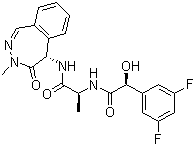 N-[(1s)-2-[[(5s)-4,5-dihydro-3-methyl-4-oxo-3h-2,3-benzodiazepin-5-yl]amino]-1-methyl-2-oxoethyl]-3,5-difluoro-α-hydroxy-(αs)-benzeneacetamide Structure,935525-13-6Structure