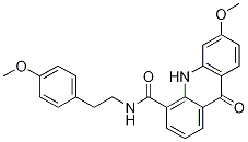 9,10-Dihydro-6-methoxy-n-[2-(4-methoxyphenyl)ethyl]-9-oxo-4-acridinecarboxamide Structure,935864-45-2Structure