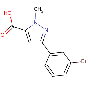 3-(3-Bromophenyl)-1-methyl-1h-pyrazole-5-carboxylic acid Structure,93618-35-0Structure