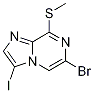 6-Bromo-3-iodo-8-methylsulfanyl-imidazo[1,2-a]pyrazine Structure,936360-80-4Structure