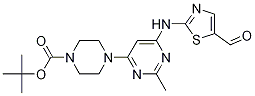 4-[6-(5-甲?；?噻唑-2-基氨基)-2-甲基-嘧啶-4-基]-哌嗪-1-羧酸叔丁酯結(jié)構(gòu)式_936845-85-1結(jié)構(gòu)式