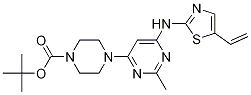 4-[2-Methyl-6-(5-vinyl-thiazol-2-ylamino)-pyrimidin-4-yl]-piperazine-1-carboxylic acid tert-butyl ester Structure,936845-86-2Structure