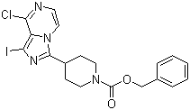 4-(8-Chloro-1-iodoimidazo[1,5-a]pyrazin-3-yl)-1-piperidine carboxylic acid benzyl ester Structure,936901-82-5Structure