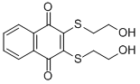 2,3-Bis(2-hydroxyethylthio)-1,4-naphthalenedione Structure,93718-83-3Structure