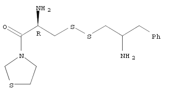 (2R)-2-Amino-3-[(2-amino-3-phenylpropyl)dithio]-1-(3-thiazolidinyl)-1-propanone Structure,937207-64-2Structure