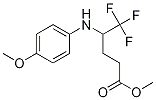 Methyl 5,5,5-trifluoro-4-(4-methoxyphenylamino)pentanoate Structure,937371-63-6Structure