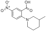 5-Nitro-2-(3-methylpiperidin-1-yl)benzoic acid Structure,937601-72-4Structure