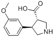 (3S,4R)-4-(3-methoxyphenyl)pyrrolidine-3-carboxylic acid Structure,937692-64-3Structure