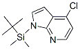 4-氯-1-[(1,1-二甲基乙基)二甲基硅酯]-1H-吡咯并[2,3-b]吡啶結構式_937796-62-8結構式