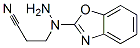 3-(1-(2-Benzoxazolyl)hydrazino)propanenitrile Structure,93794-06-0Structure