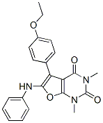 5-(4-乙氧基苯基)-1,3-二甲基-6-(苯基氨基)-呋喃并[2,3-d]嘧啶-2,4(1h,3h)-二酮結(jié)構(gòu)式_938036-93-2結(jié)構(gòu)式