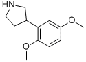 Pyrrolidine, 3-(2,5-dimethoxyphenyl)- Structure,938458-95-8Structure