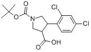 4-(2,4-Dichloro-phenyl)-pyrrolidine-1,3-dicarboxylic acid 1-tert-butyl ester Structure,939758-02-8Structure