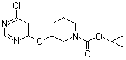 3-(6-Chloro-pyrimidin-4-yloxy)-piperidine-1-carboxylic acid tert-butyl ester Structure,939986-44-4Structure