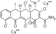 2-Naphthacenecarboxamide, 4-(dimethylamino)-1,4,4a,5,5a,6,11,12a-octahydro-3,5,10,12,12a-pentahydroxy-6-methyl-1,11-dioxo-, calcium salt (1:2), [4s-(4alpha,4aalpha,5alpha,5aalpha,6alpha,12aalpha)]- Structure,94088-85-4Structure