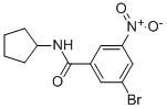 N-cyclopentyl-3-bromo-5-nitrobenzamide Structure,941294-18-4Structure