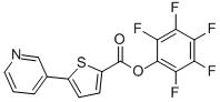 Pentafluorophenyl 5-pyrid-3-ylthiophene-2-carboxylate Structure,941716-94-5Structure