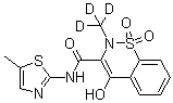 美洛昔康-D3結(jié)構(gòu)式_942047-63-4結(jié)構(gòu)式