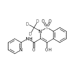 4-Hydroxy-2-(2h3)methyl-n-(2-pyridinyl)-2h-1,2-benzothiazine-3-carboxamide 1,1-dioxide Structure,942047-64-5Structure